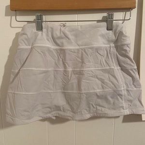 Lululemon white tennis skirt
